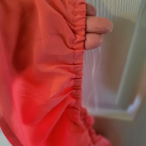 Kingston Grey Off-The-Shoulder High-Low Coral Maxi Dress Juniors XL - Picture 8 of 9